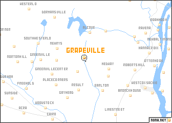 map of Grapeville