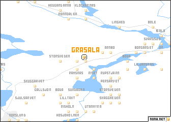map of Gråsala
