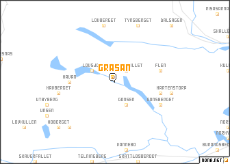 map of Gräsån