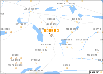 map of Gräsbo