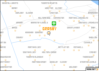 map of Grasby