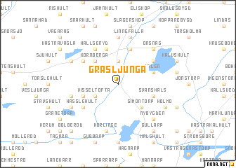 map of Gräsljunga