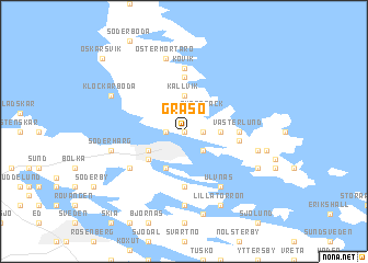 map of Gräsö