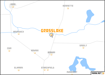 map of Grass Lake