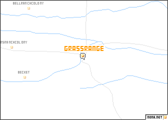 map of Grass Range
