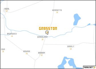 map of Grasston