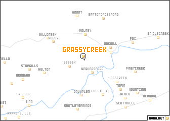 map of Grassy Creek