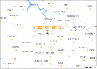 map of Grassy Creek