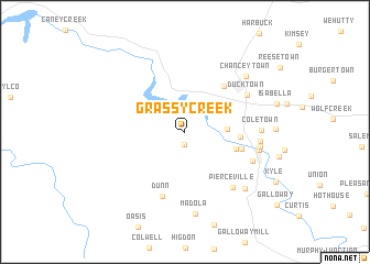 map of Grassy Creek