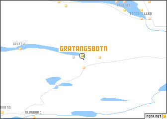 map of Gratangsbotn