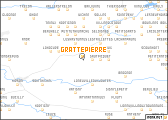 map of Gratte-Pierre