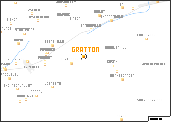 map of Gratton