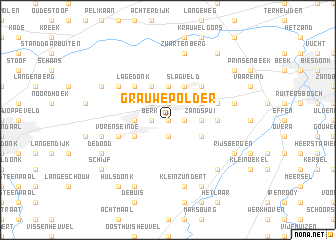 map of Grauwe Polder