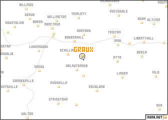 map of Graux