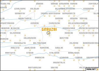 map of Graužai