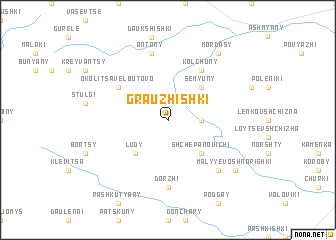 map of Grauzhishki