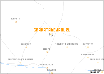 map of Gravatá de Jaburu