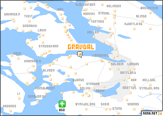 map of Gravdal