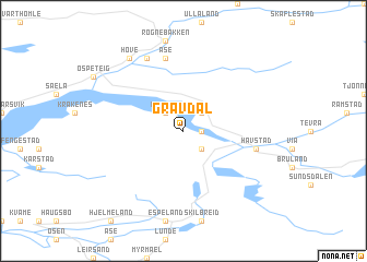 map of Gravdal