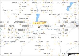 map of Gräveby