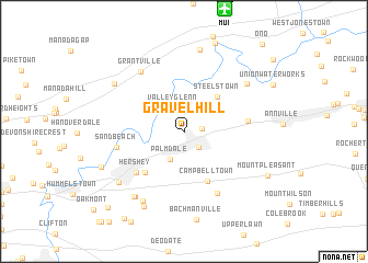 map of Gravel Hill
