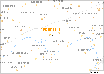 map of Gravel Hill