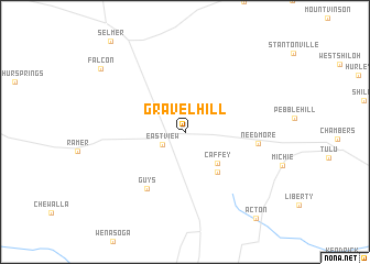 map of Gravel Hill