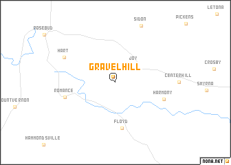 map of Gravel Hill