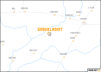 map of Gravel Point