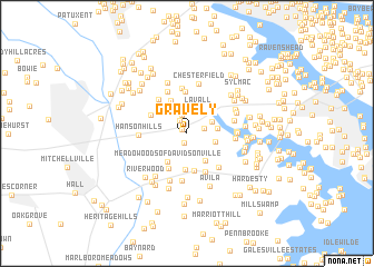 map of Gravely