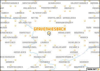 map of Grävenwiesbach