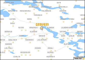 map of Grāveri