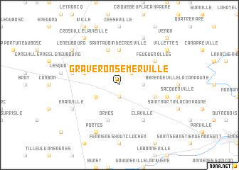 map of Graveron-Sémerville