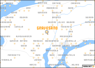 map of Gravesano