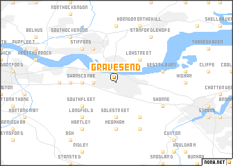 map of Gravesend