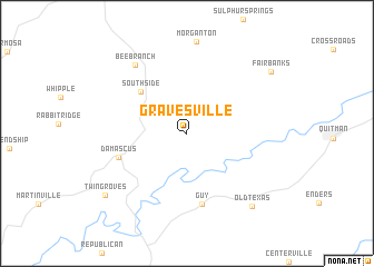 map of Gravesville