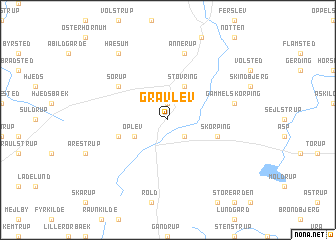 map of Gravlev