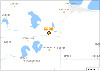 map of Grawn