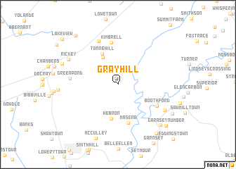 map of Gray Hill