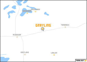 map of Grayling