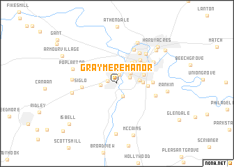 map of Graymere Manor