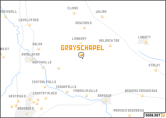 map of Grays Chapel
