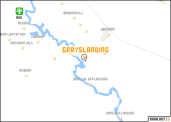 map of Grays Landing