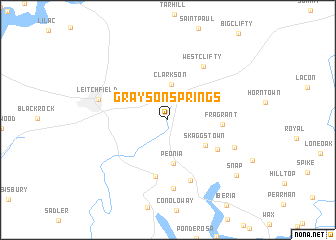 map of Grayson Springs