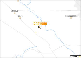 map of Grayson