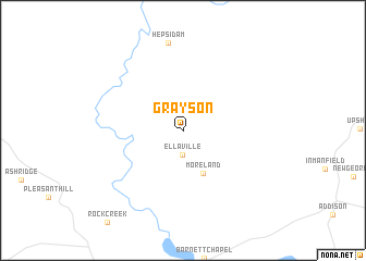 map of Grayson