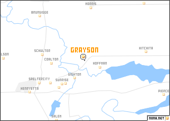 map of Grayson