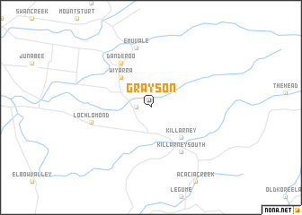 map of Grayson