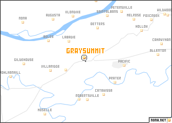 map of Gray Summit