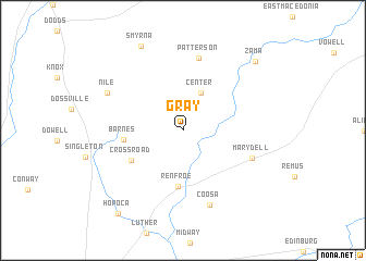 map of Gray